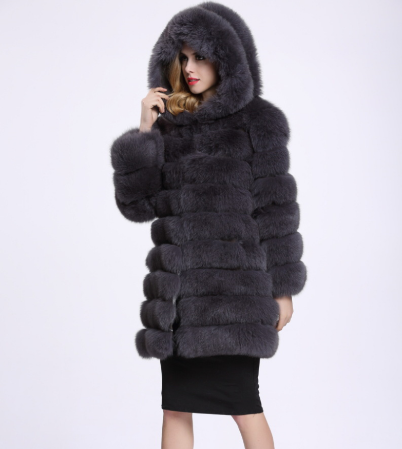 Hoodie plush faux fur coat women  fur winter woman coat  Plus size thick long warm coat outerwear overcoat