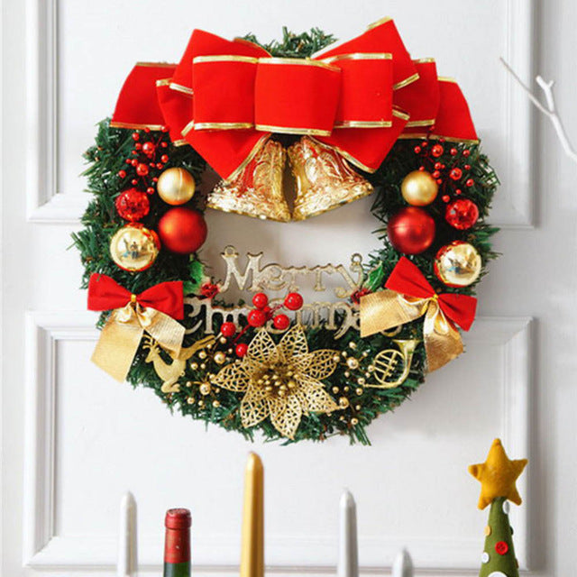 Christmas 30cm Christmas Large Wreath Door Wall - Annizon Home Essentials