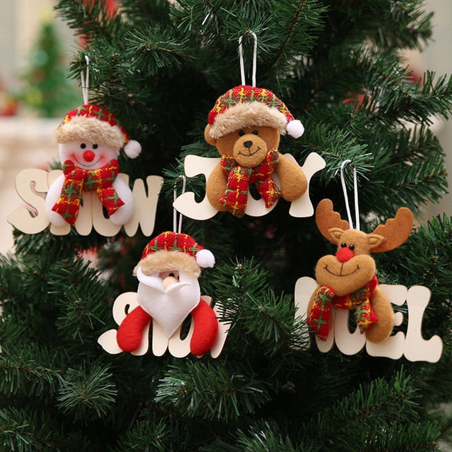 Christmas Christmas Tree Hanging Decor Letter Card - Annizon Home Essentials