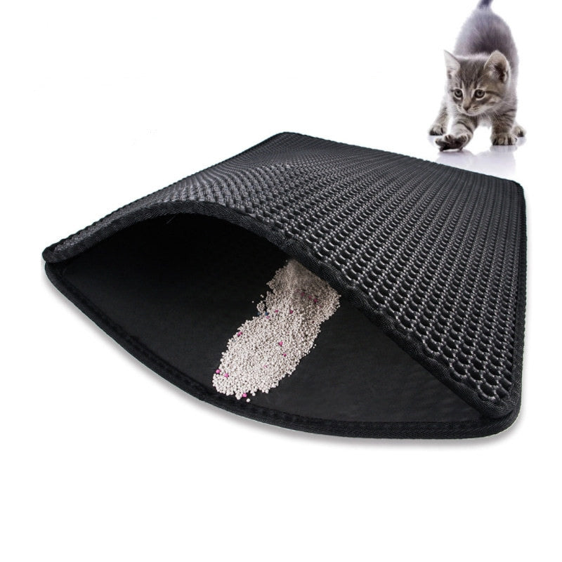 Double Layer EVA Pet Cat Litter Pad Sand Basin Filter Sand Pad Pet Supplies Cat Mat
