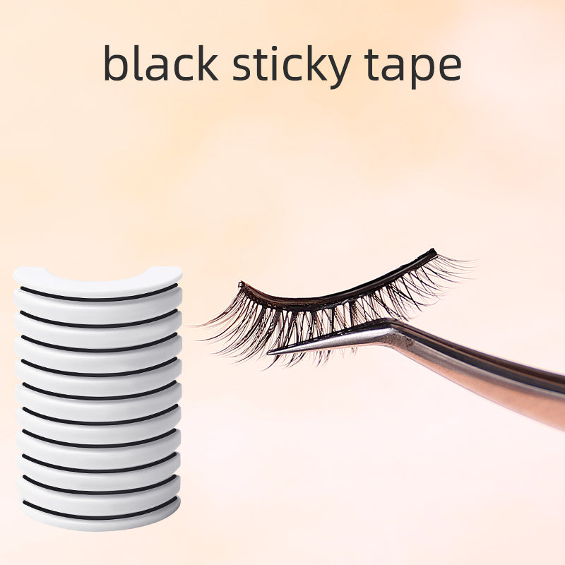 10 Packs Of Self-Adhesive Eyelash Strips Waterproof And Sweat-Proof With Transparent Self-Adhesive Jelly Strips For Any Eyelashes