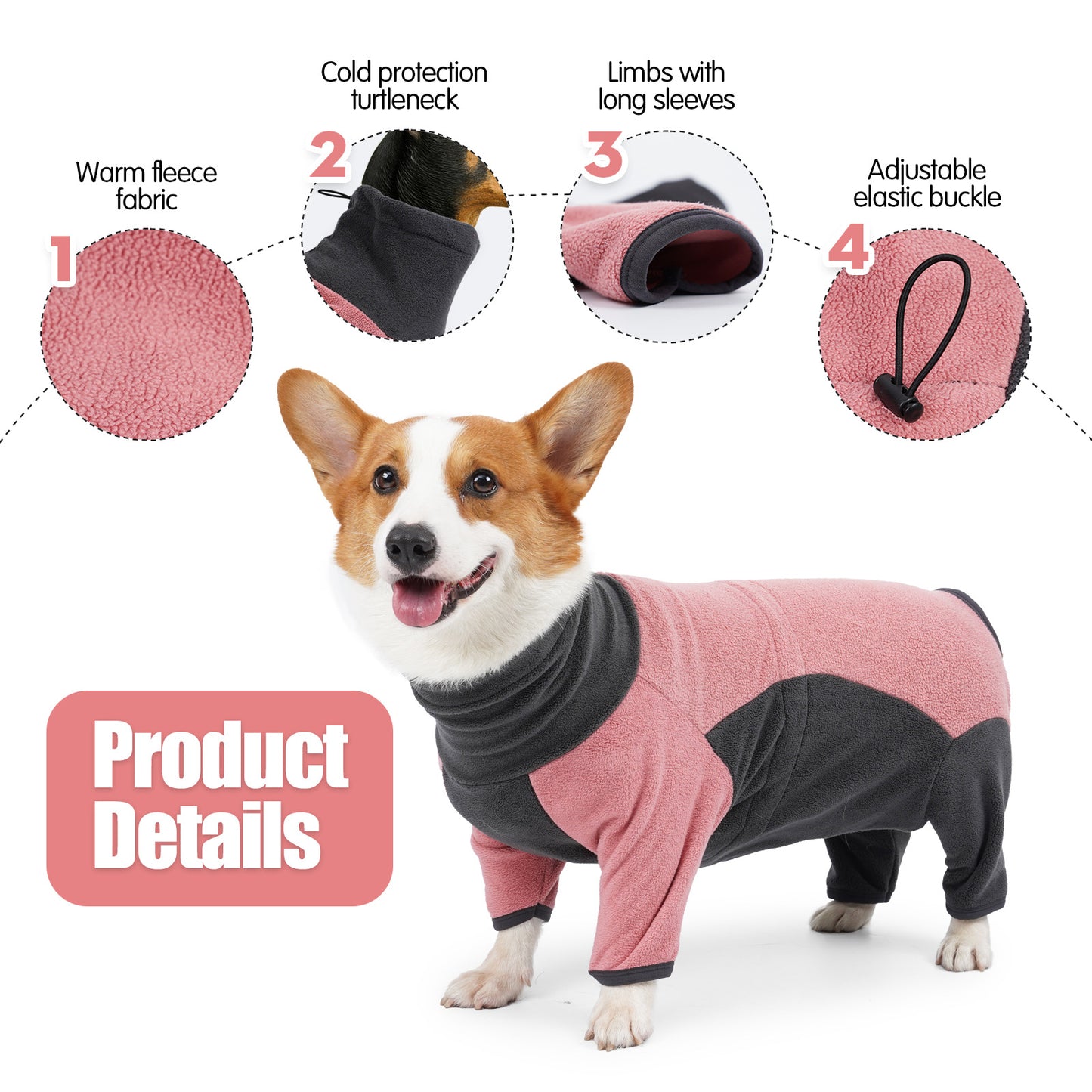 Dog Clothes Four-legged Cotton Clothes Dog Winter Clothes Pet Supplies