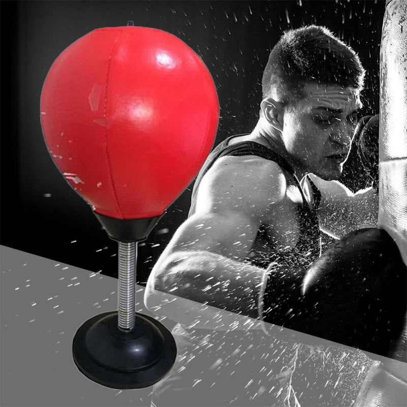 Desktop Punching Ball Suction Freestanding Reflex Speed Ball Boxing Bag Punching Pedestal Ball With Free Inflator Random color