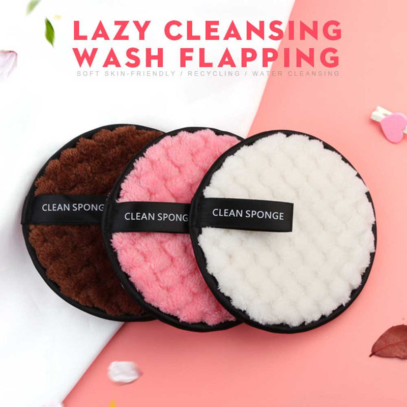 Microfiber Cloth Pads Facial Makeup Remover Puff Face Cleansing Towel Reusable Cotton Double layer Nail Art Cleaning Wipe