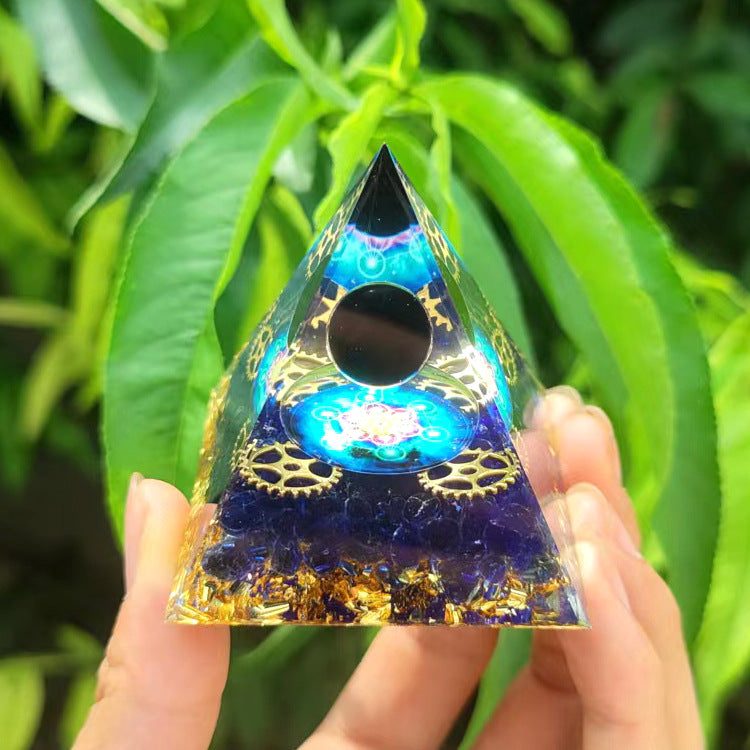 Crystal Ball Pyramid 5Cm 6Cm 8Cm 10Cm Crystal Crushed Stone Drop Glue Resin Home Handmade Decoration