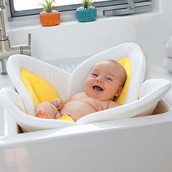 80CM Baby Bath Mat Blooming Bath Tub Flower Baby Bath Sink Safe Newborn Infant Shower Bathing Foldable Security Petal Seat Pads