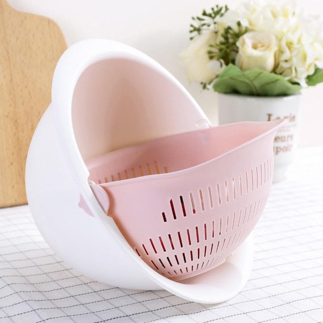 Double Drain Basket Bowl Washing Kitchen Strainer freeshipping - Annizon Home Essentials