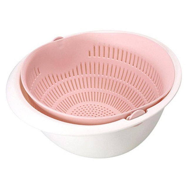 Double Drain Basket Bowl Washing Kitchen Strainer freeshipping - Annizon Home Essentials