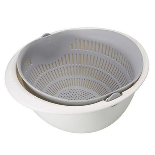 Double Drain Basket Bowl Washing Kitchen Strainer freeshipping - Annizon Home Essentials