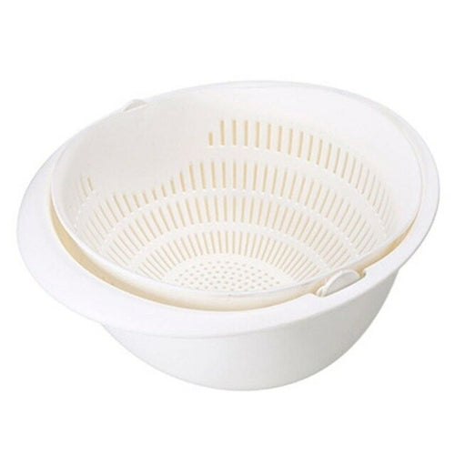 Double Drain Basket Bowl Washing Kitchen Strainer freeshipping - Annizon Home Essentials