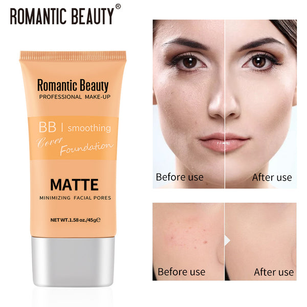 Romantic Beauty Waterproof Non-Standing Portable Foundation Oil Control Long Lasting Concealer Foundation