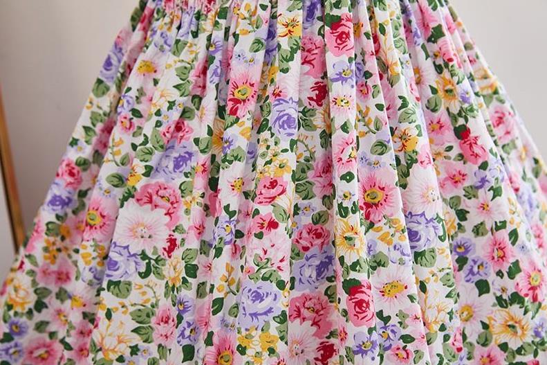 Summer New Spanish dress baby girl clothes print short sleeve dress for girls Sweet cute princess dress vestidos Y2933