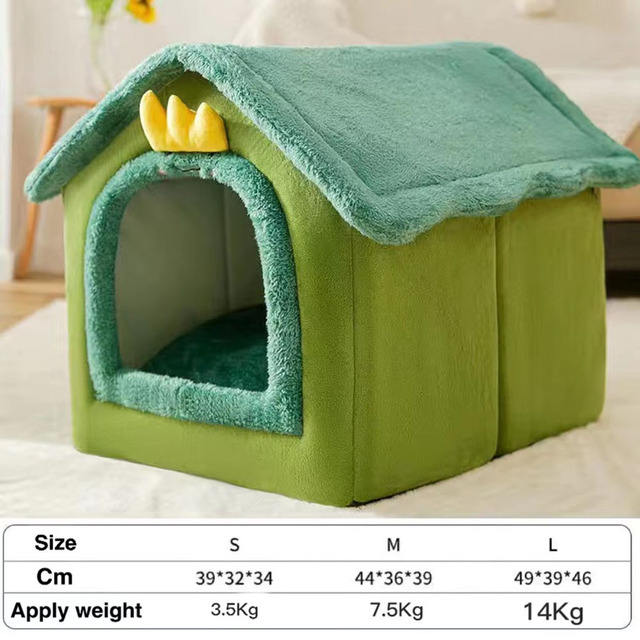 Cat Dog Nest Warm in Winter All Seasons Common Small House Pet Nest Villa Online Red Nest