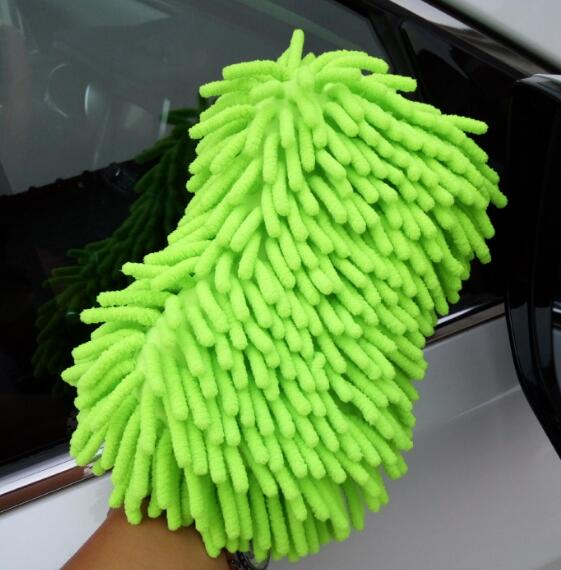 2 In 1 Car Washing Gloves Car Cleaning Sponge Coral Shaped Superfine Fiber Chenille Car Washing Sponge