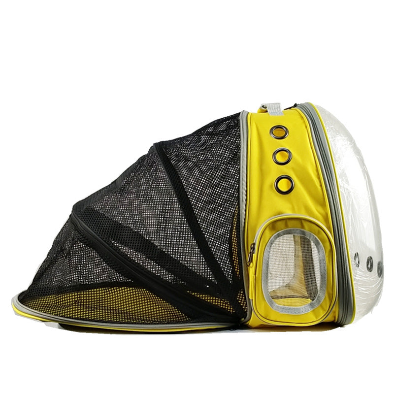 Cat Bag Panoramic Space Capsule Space Bag Pet Bag Portable Backpack Porous Breathable And Light Proof Expandable Cat Bag