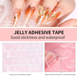 ibcccndc New Wearable Nail Manicure Kit Nail File Jelly Glue Easy To Operate Wearable Nail