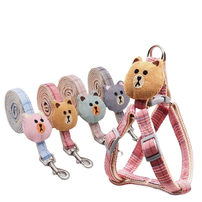 Dog Rope Bear Puppet Dog Traction Rope Adjustable Cat Rope Dog Rope Dog Chain Cat Rope Pet Traction Rope