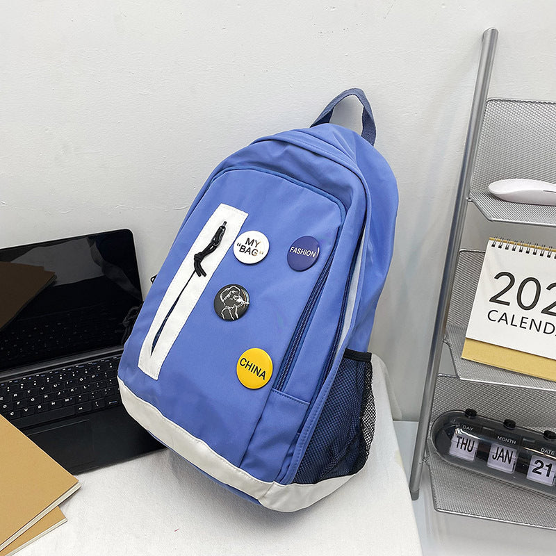 Student Backpack High School Student Backpack Leisure Travel Bag Simple Computer Bag Girl Large Capacity School Bag