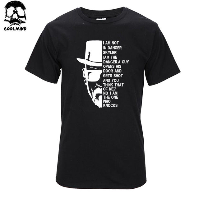 Top quality COTTON Neck Breaking Bad Men T Shirt Short Sleeve Heisenberg Print T Shirt For Men