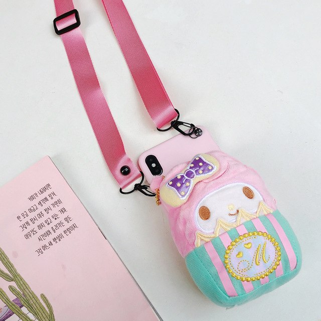 Sam S9 plus cartoon Pouch Case , Totoro minnie mickey wallet Shell for Samsung Galaxy S9 + strap eprolo