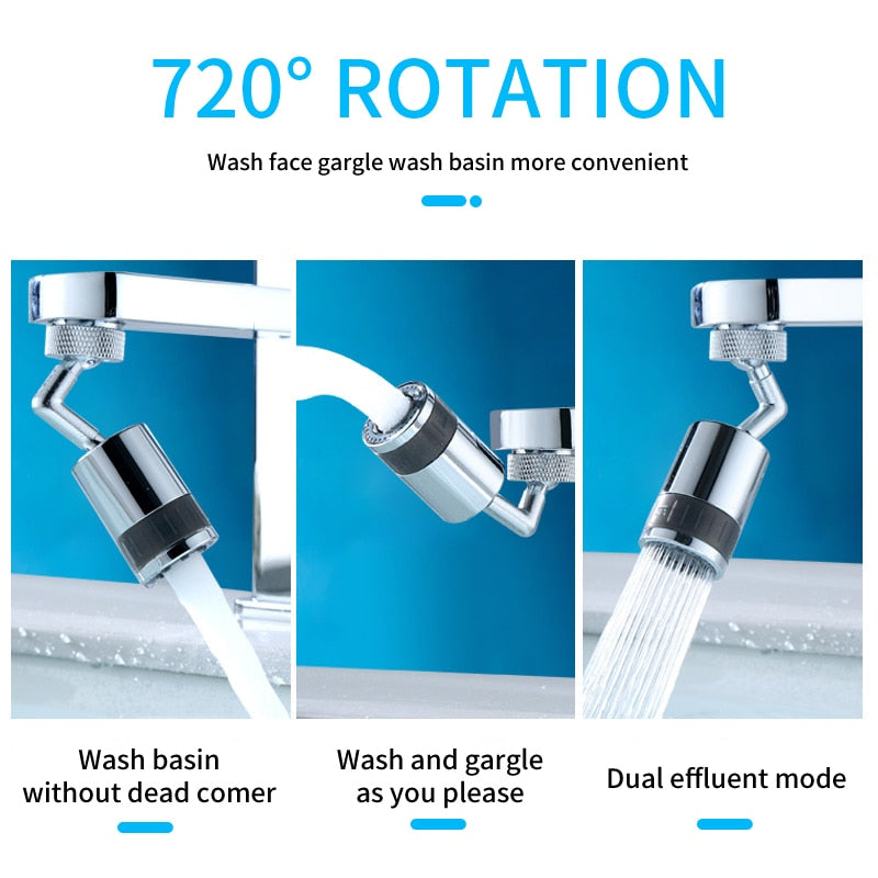 720 Degree Swivel Faucet Aerator Universal Splash Filter Faucet Spray Head