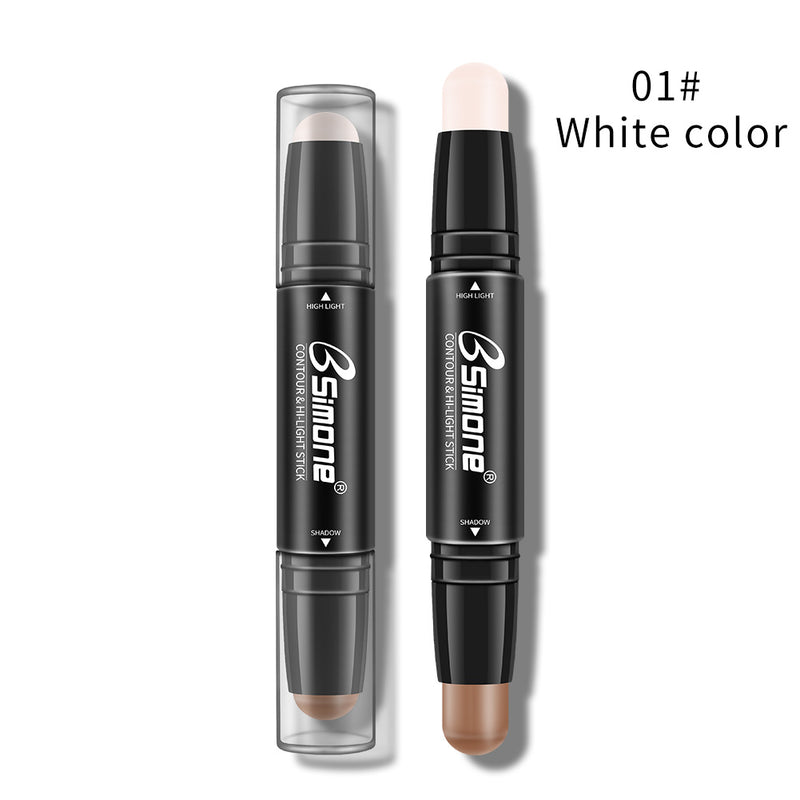 Double-Ended Highlighting Stick Concealer Nose-Shadow Highlighter To Fix Spots Side Shadow Highlighter Stick