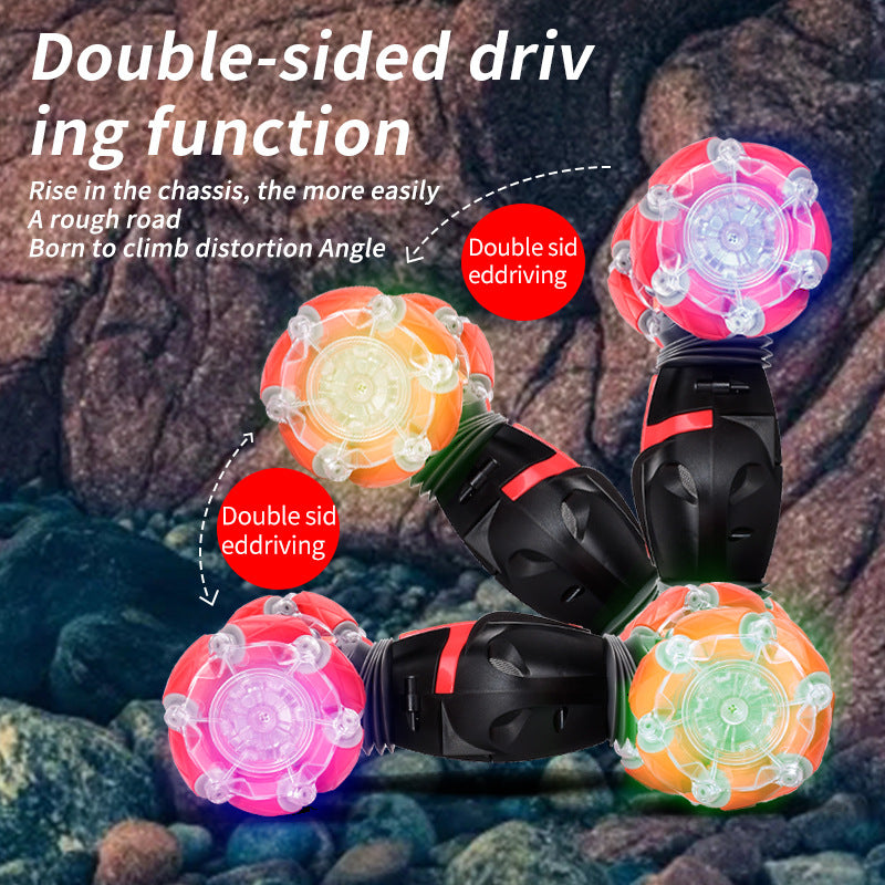 2.4G Light Gesture Induction Twisting Car Climbing Off-Road Deformation Car Children's Remote Control Car Toy