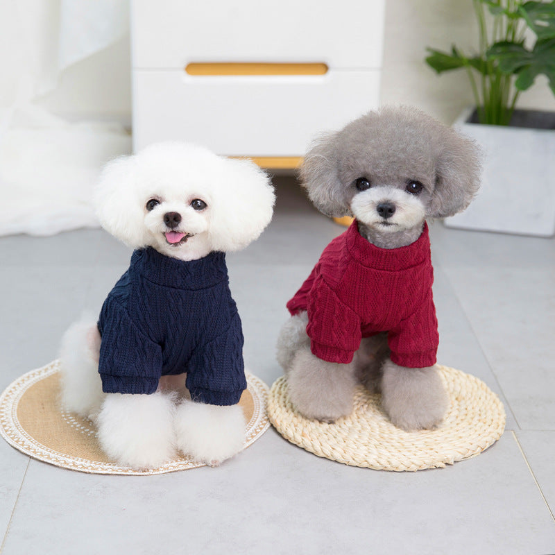 Pet Dog Clothing Autumn And Winter Clothing New Teddy Small Dog Pet Clothing Autumn And Winter Sweater