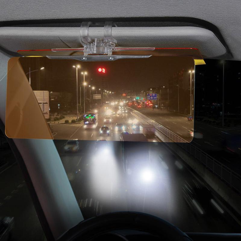 1Pcs Car Sun Visor HD Anti Sunlight Dazzling Goggle Day Night Vision Driving Mirror UV Fold Flip Down Clear View Car Styling