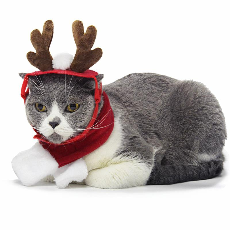 Christmas Dog Headbands Antlers Pet Supplies Dog Cat Deer Headband Decoration Teddy Dog Antlers Dog Gentleman Headdress