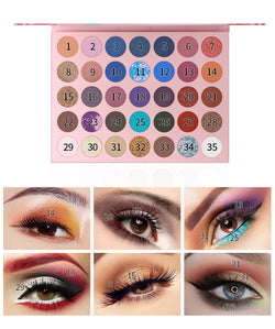 Romantic Beauty 35 Color Multi Color One Multi Purpose Eye Shadow Color Makeup Disk Pearl Matte Eye Shadow