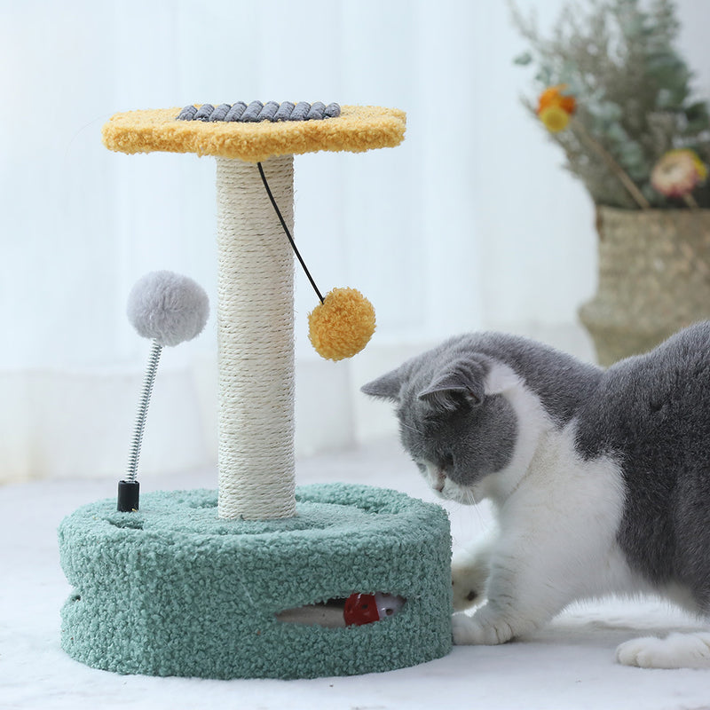 Funny Cat Toy Cat Scratching Board Cat Tree Multifunctional Cat Scratching Column Kitten Toy Pet Supplies