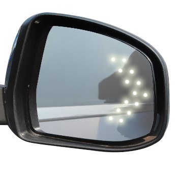 2pcs Arrow Panel 14 SMD LED Car Side Mirror Indicator Light Auto Turn Signal Light Car Styling LED Rear View Mirror AE
