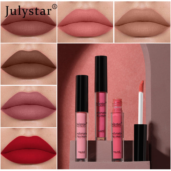 Christmas Makeup Powder Mist Matte Candy Lip Glaze Matte Long Lasting Moisturizing Liquid Lipstick