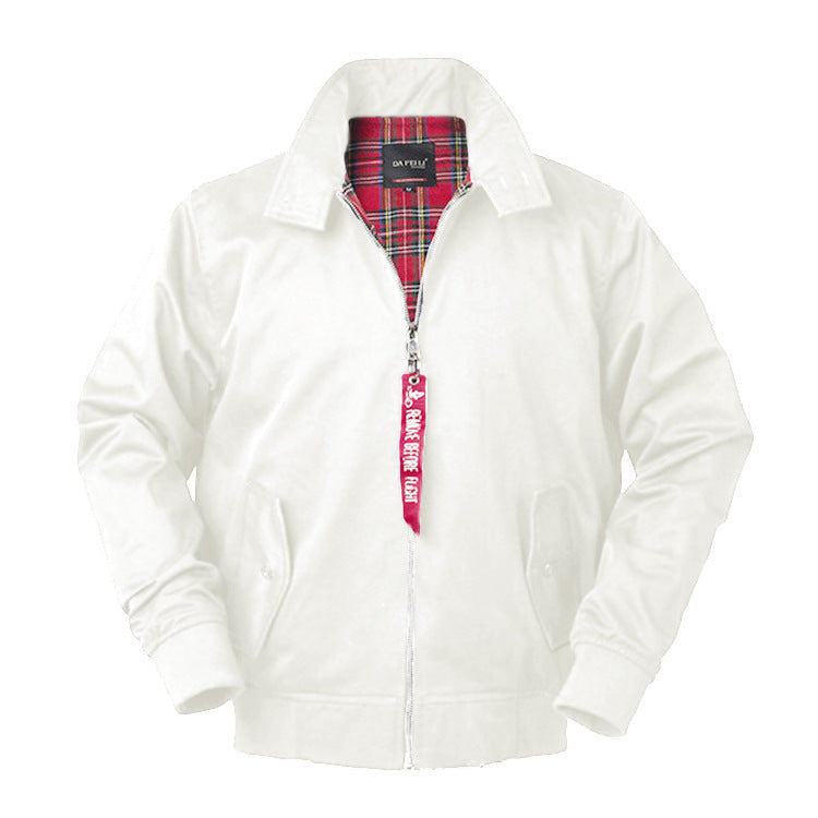 Trendy Business Stand Collar Slim Jacket Men's Coat Casual Coat Pilot Jacket