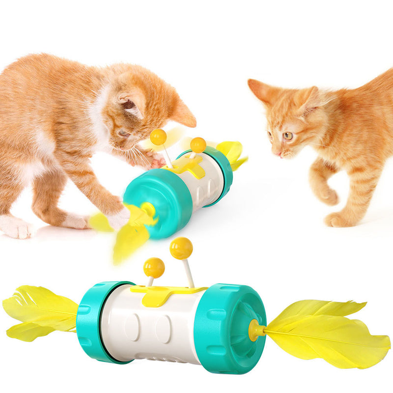 New Funny Cat Stick Cat Toy Tumbler Cat Feather Fighting Cat Ball Pet Supplies