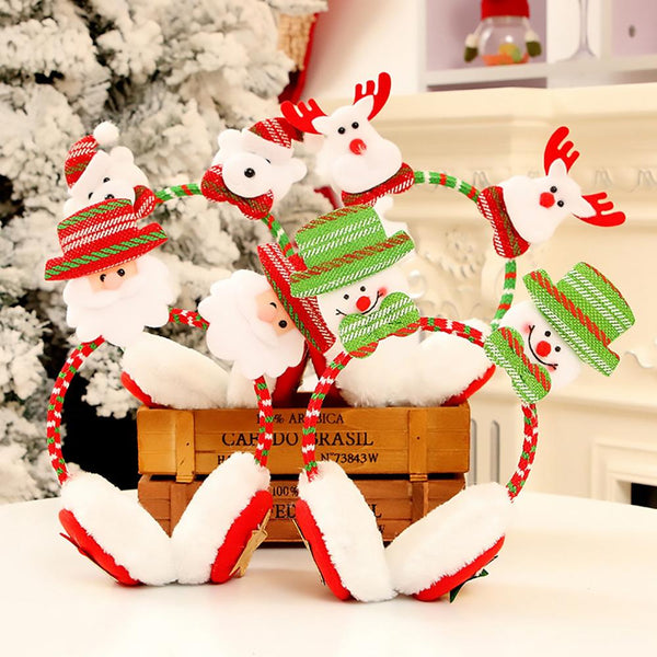 Santa Claus Snowman Christmas Headband Kids Christmas Gift Decoration For Home Navidad Natal Happy New Year