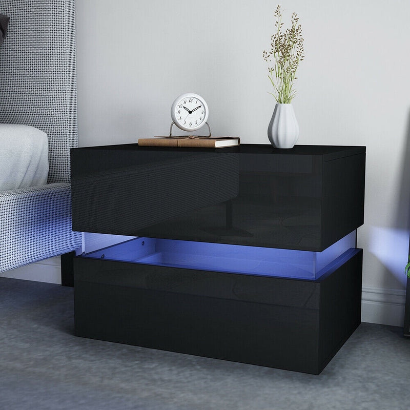 RGB LED Side Table with Storage