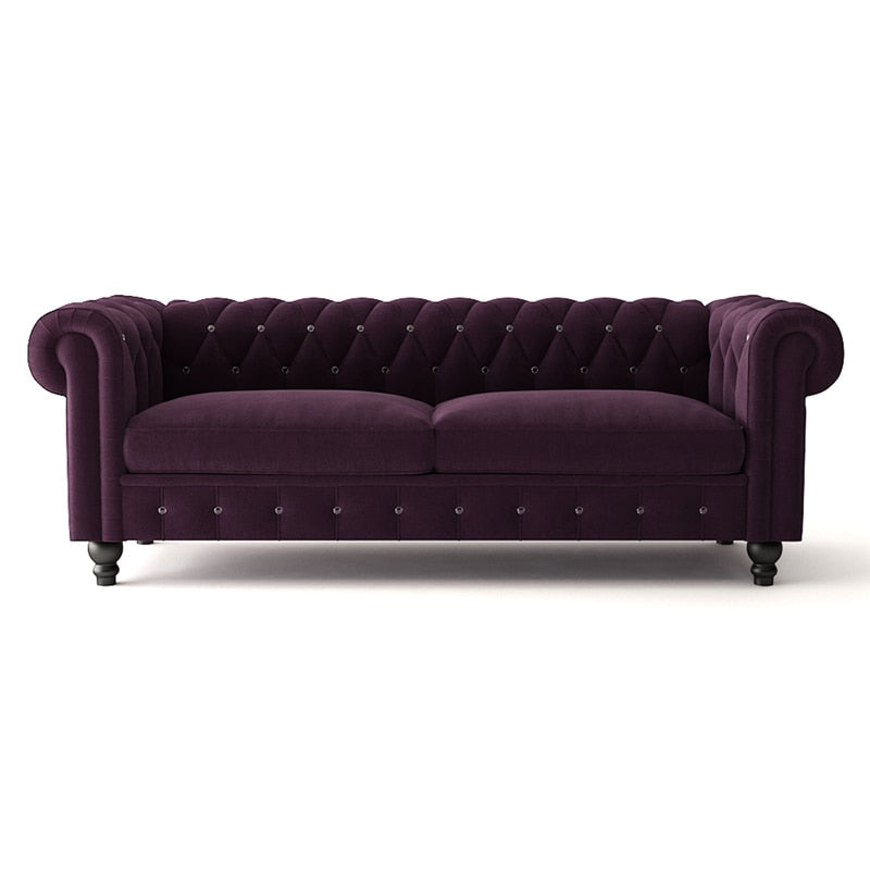 Classic Velvet Surface Couch