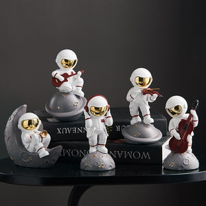 Astronaut Musician Miniature Figurine