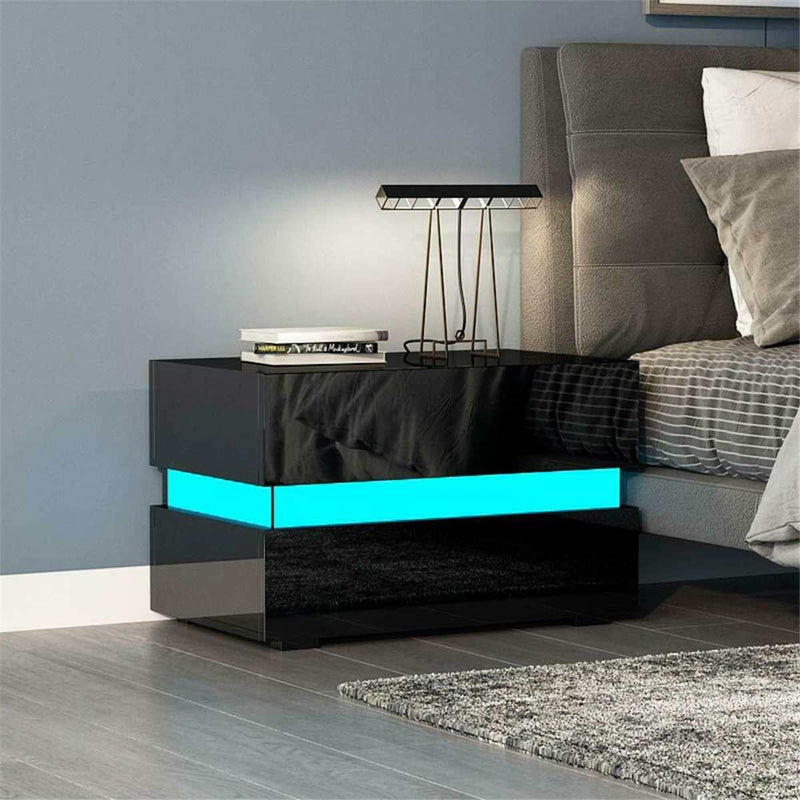 RGB LED Side Table with Storage