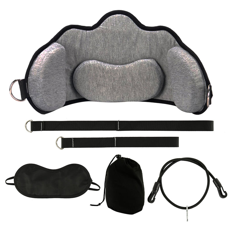 Portable Adults Neck Hammock Set Office Neck Rest Stretcher Relieves Travel Memory Foam Pillow + Mask Accessories Neck Hammock
