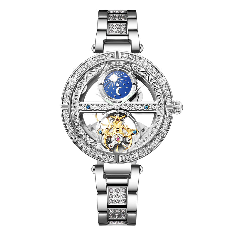 Woman Watch Ladies Clock Luxury Fashion Female Mechanical Watches Wristwatches