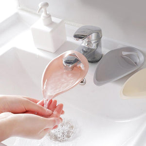 Silicone Faucet Extender Solid Color Sink Handle Extension