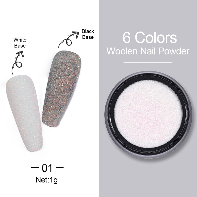 1 Box Hot Sale Holographics Nail Powders Laser Shiny Nail Glitters Dust Decorations For Nail Art Chrome Pigment DIY Accessories