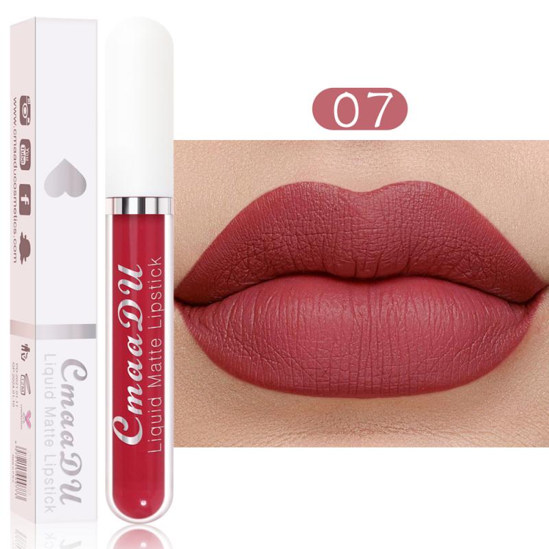 CmaaDu 18 Colors Long Lasting Lip Gloss Matte Velvet Liquid Lipstick Waterproof Moisturizing Lip Makeup Cosmetic TSLM1