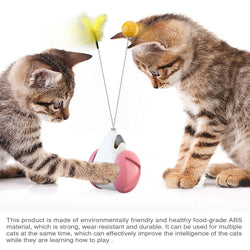 Pet cat Toys  Feather Ball toys animal automatic Tease the cat stick Balancecar Cats play by themselves Pets