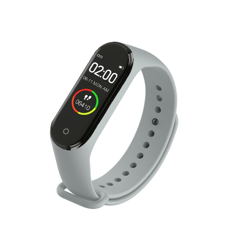 M4 Smart Digital Watch Bracelet for Men Women with Heart Rate Monitoring Running Pedometer Calorie Counter Health Sport Tracker