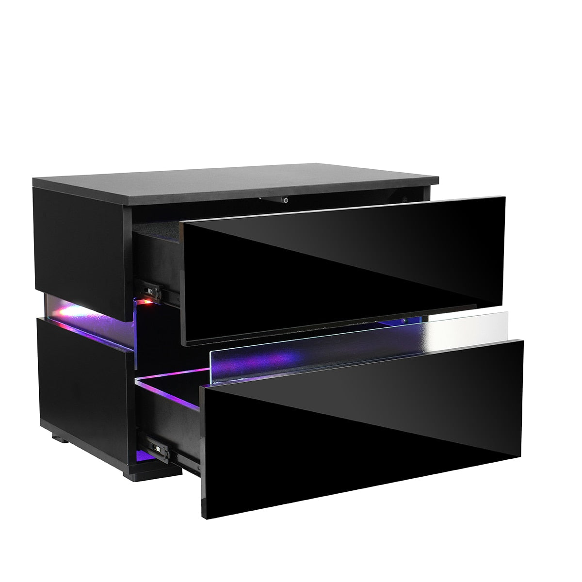 RGB LED Side Table with Storage eprolo