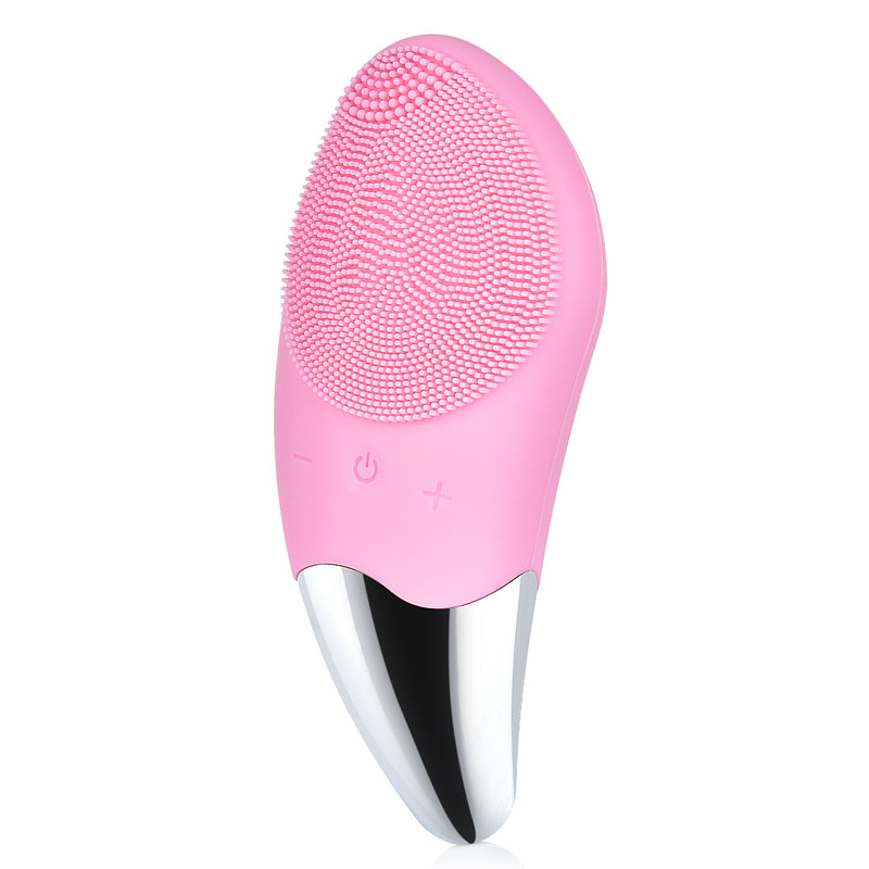 Facial Cleansing Brush Rechargeable Waterproof Silicone Face Brush Sonic Vibration Deep Cleaning Blackhead Remover Anti Aging